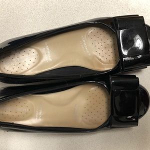 Rockport patent black pumps